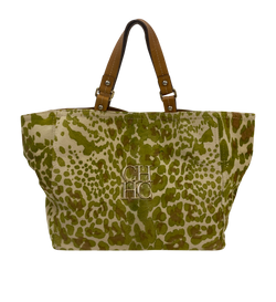 Tote Animal Print,Pelo Vaca,Verde/Blanco,DB,3